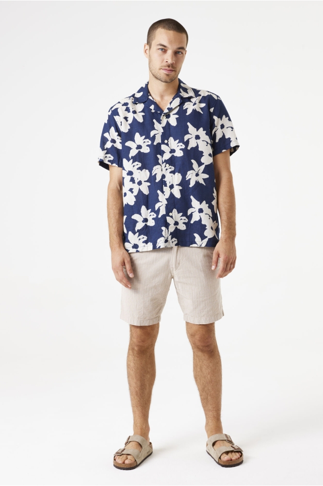 OVERHEMD MET PRINT E51291 2591 DEEP INK